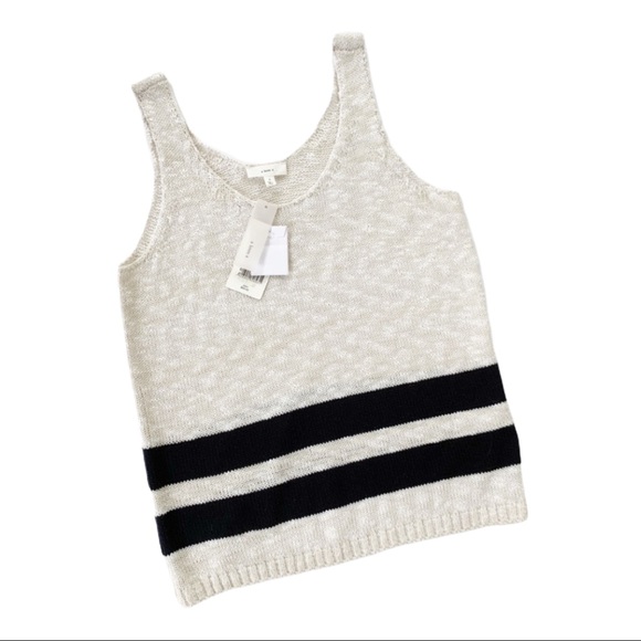 Anthropologie Tops - Anthropologie A Loves A Striped Sweater Tank Top